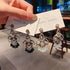 S925 Silver Boho Earrings Sterling Drop Earrings Dangle Beaded Earrings