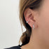 Linglang S925 Sterling Silver Cuff Earrings Dainty Sterling Silver Earrings Trendy Hoop Earrings