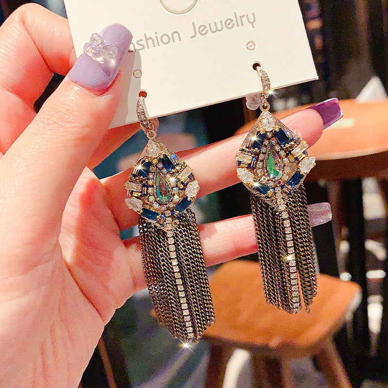 Linglang Boho Beaded Dangle Earrings for Women Vintage Drop Earrings