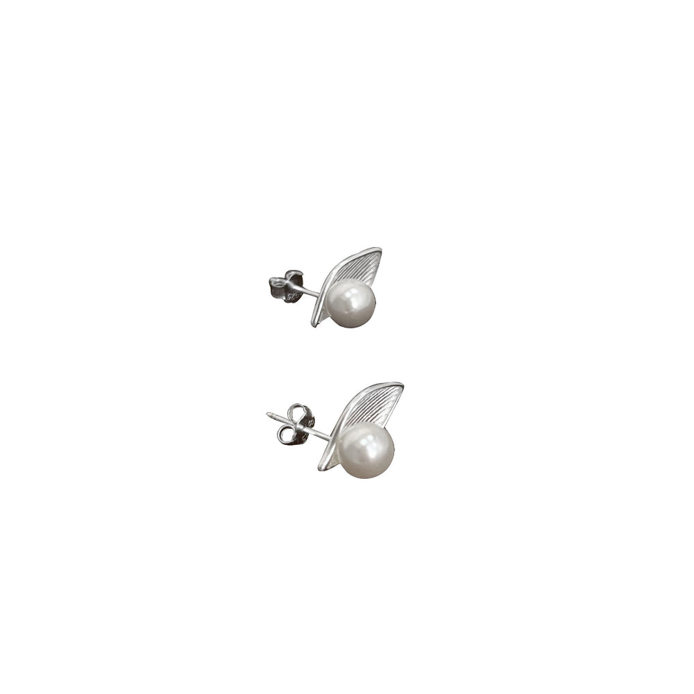 Linglang S925 Sterling Silver Earrings Trendy Stud Earrings for Women Pearl Earrings Hypoallergenic Fashion Jewelry Ideas