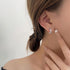 Linglang S925 Sterling Silver Cuff Earrings Dainty Sterling Silver Earrings Trendy Hoop Earrings