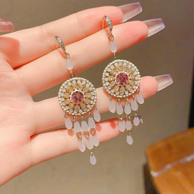 Handmade Boho Beaded Earrings Vintage Dangle Earrings