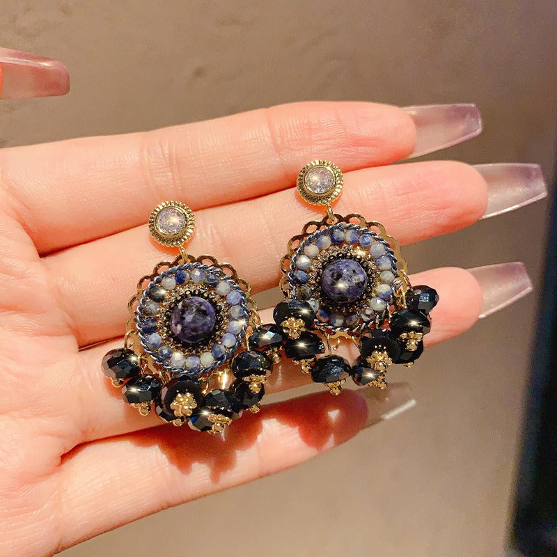 Linglang Handmade Boho Earrings for Women Vintage Bohemian Dangle Earrings Vintage Beaded Earrings