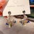 Boho Dangle Earrings Colored Drop Earrings Dreamcatcher Beaded Earrings