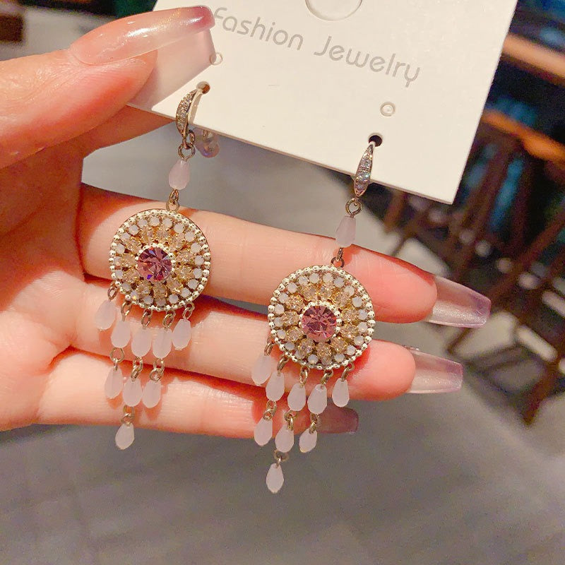 Handmade Boho Beaded Earrings Vintage Dangle Earrings