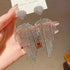 Linglang Dainty Sparkling Earrings Long Tassel Earrings Chic Dangle Earrings