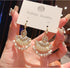 Boho Beaded Earrings Vintage Pearl Earrings Chic Dangle Earrings