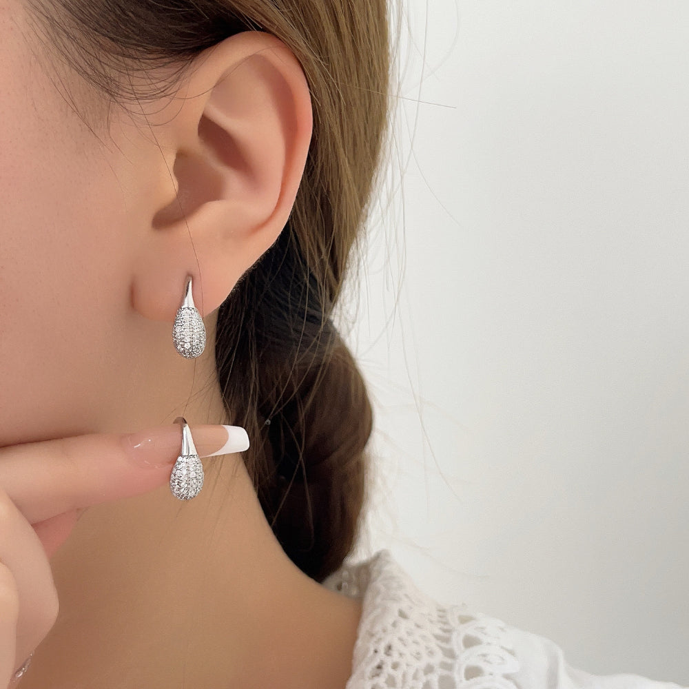 Linglang S925 Sterling Silver Earrings Dangle Earrings for Women Lightweight Drop Earrings Silver Jewelry