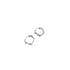 Linglang S925 Sterling Silver Earrings Irregular Mobius Hoop Earrings for Women Hypoallergenic Trendy Earrings