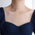 Linglang Mermaid Bubble Pearl Layered Necklace Hypoallergenic Gold Plated Chain Starry Sky Layering Necklace