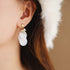 Linglang Light Weight Gold Plated Earrings Hypoallergenic Pearl Earrings Trendy Drop Earrings Gold Jewelry Gifts