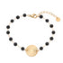 Linglang Boho Style 18K Gold Plated Bracelet Vintage Beaded Bracelet Gold Jewelry Gift for Women