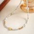 Linglang Handmade Beaded Necklace Glass Beads Chain Choker Pearl Necklace Chic Jewelry Gifts