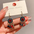 Handmade Boho Beaded Earrings Vintage Dangle Earrings Pearl Earrings