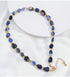Linglang Colored Crystal Necklaces Natural Stone Beaded Necklace Black Quartz Rutilated Necklace Beaded Jewelry