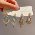 Linglang Handmade Beaded Earrings Boho Statement Earrings Retro Dangle Drop Earrings