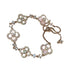 18K Gold Plated Clover Lucky Bracelet Cleef Bracelets Gold Bracelet Trendy Jewelry Gifts