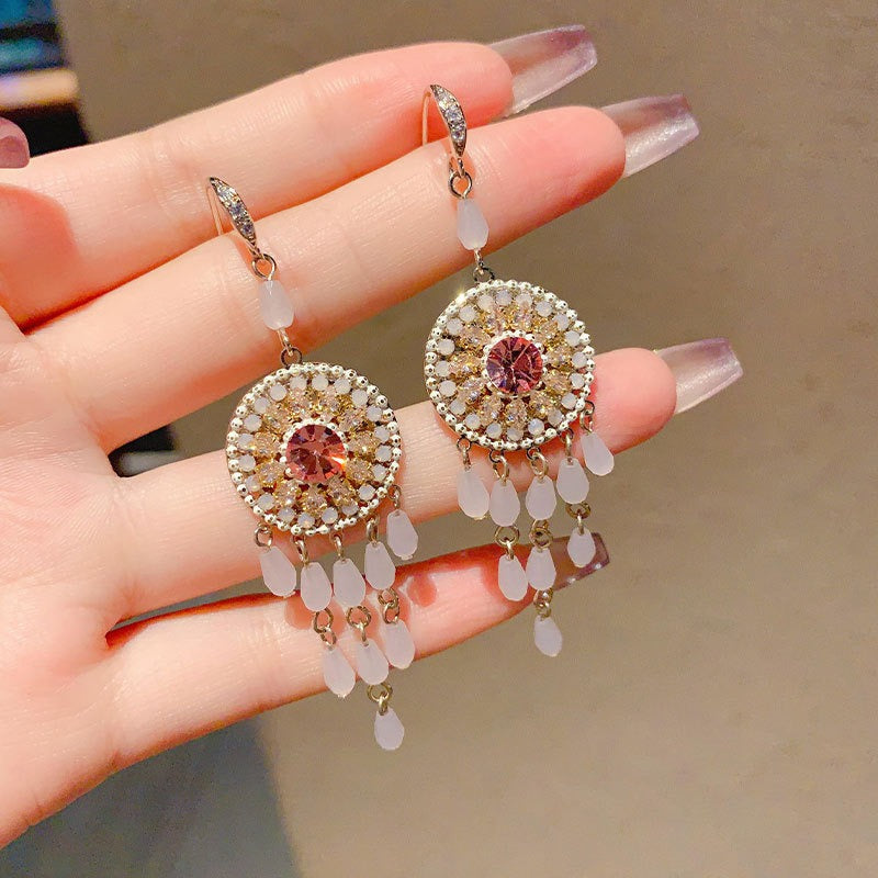 Handmade Boho Beaded Earrings Vintage Dangle Earrings