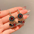 Handmade Boho Beaded Earrings Vintage Dangle Earrings Pearl Earrings