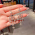 Linglang S925 Silver Earrings Sterling Dangle Earrings Boho Statement Earrings Dainty Drop Earrings for Women