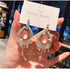 Linglang Handmade Silver Earrings Boho Beaded Earrings Vintage Heart-shaped Drop Earrings Boho Jewelry