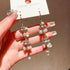 Linglang Pearl Drop Earrings Boho Earrings Pearl Earrings Beaded Earrings Pearl Jewelry for Women