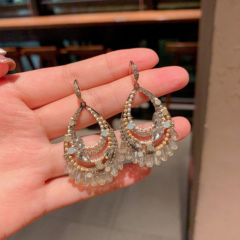 Handmade Beaded Earrings Drop Earrings Boho Dangle Earrings for Women
