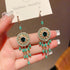 Handmade Beaded Earrings Boho Hoop Dangle Earrings For women