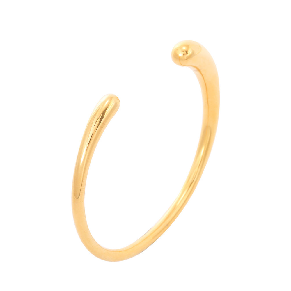 Linglang Simple Cuff Bracelet 18K Gold Plated Fine Bracelets Bangle Gold Jewelry Gifts for Women