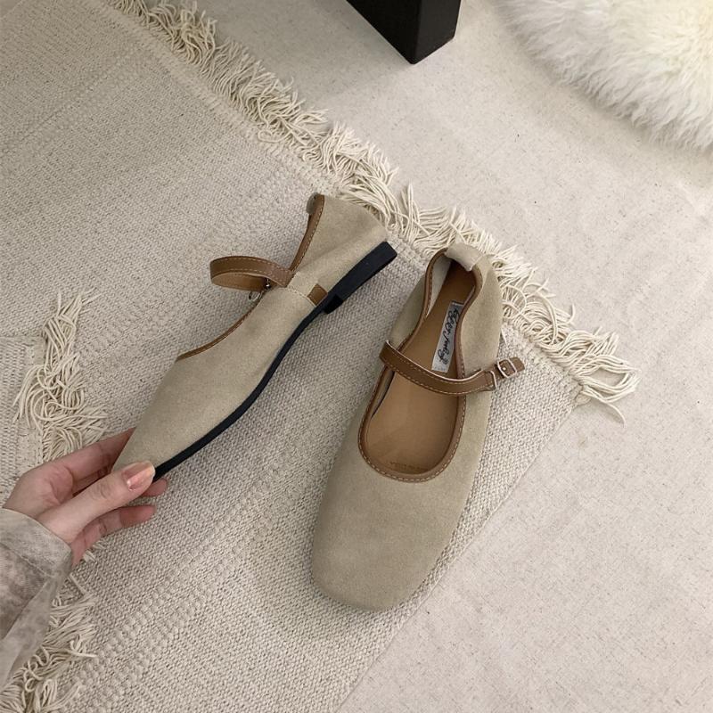 Ballet Flats with Strap Mary Jane Shoes Slip on Flat Shoes Mary Jane Flats Women's Flats