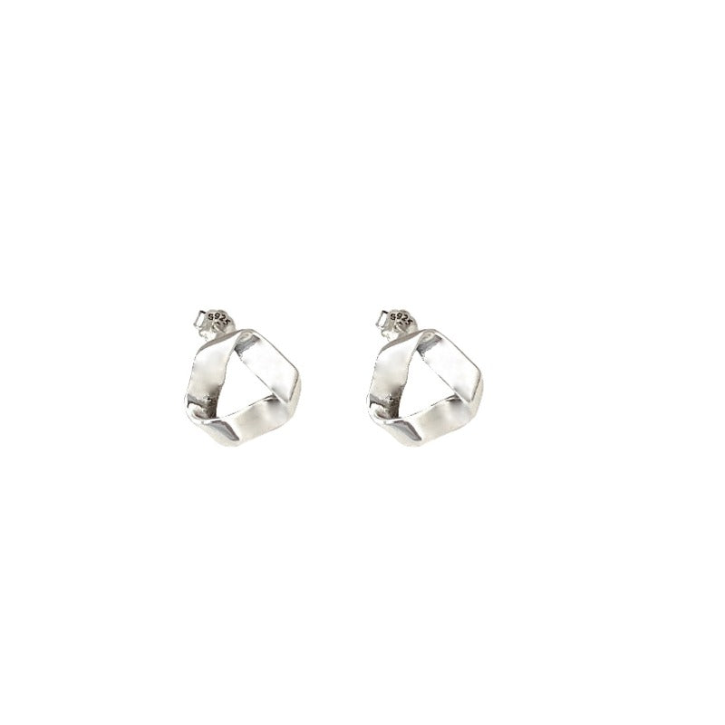 Linglang S925 Stud Earrings Dainty Sterling Silver Earrings Minimalist Hypoallergenic Earrings