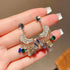 Boho Dangle Earrings Colored Drop Earrings Dreamcatcher Beaded Earrings