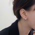 Linglang S925 Silver Hoop Earrings Minimalist Earrings Jewelry for Girls Dainty Hypoallergenic Earrings