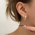 Linglang S925 Silver Hoop Earrings Minimalist Earrings Jewelry for Girls Dainty Hypoallergenic Earrings