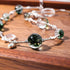 Linglang Summer Vibe Crystal Necklace Natural Stone Beaded Necklaces Charm Necklace Healing Crystal Jewelry Gift