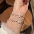 18K Gold Plated Clover Lucky Bracelet Cleef Bracelets Gold Bracelet Trendy Jewelry Gifts
