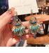 S925 Silver Boho Dangle Earrings for Women Beaded Drop Earrings