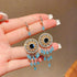 Handmade Beaded Earrings Boho Hoop Dangle Earrings For women
