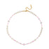Linglang Colored Beaded Necklace Natural Pearl Necklace for Women Dainty Pearl Choker Jewelry Gift