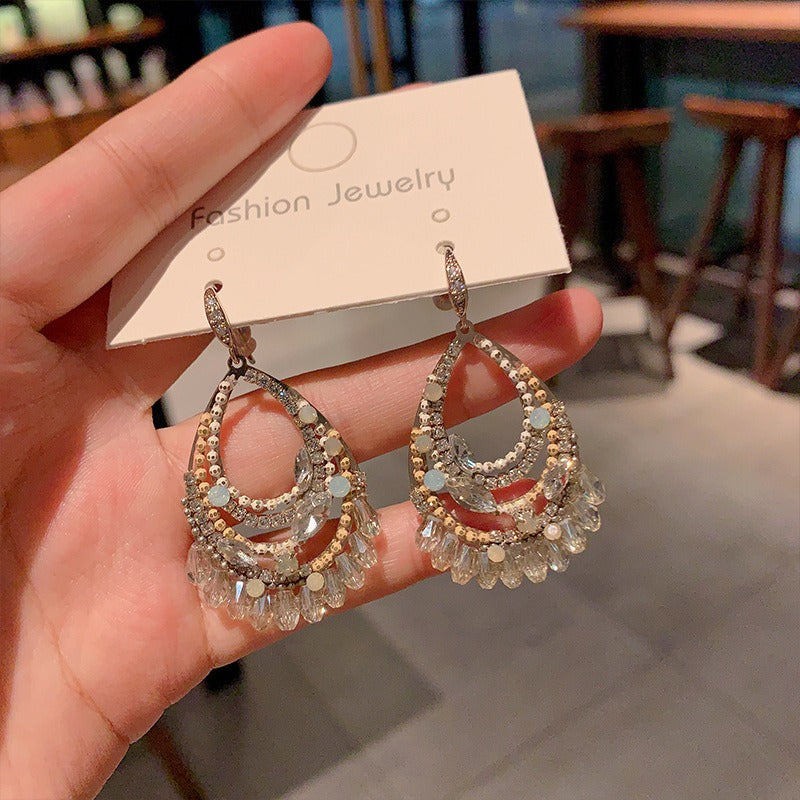 Handmade Beaded Earrings Drop Earrings Boho Dangle Earrings for Women