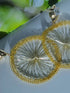 Unique Handmade High Color Retention Metal Wired Lemon Stud Earrings(7*5cm)