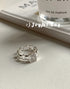 925 Sterling Silver Adjustable Open Zircon Rings