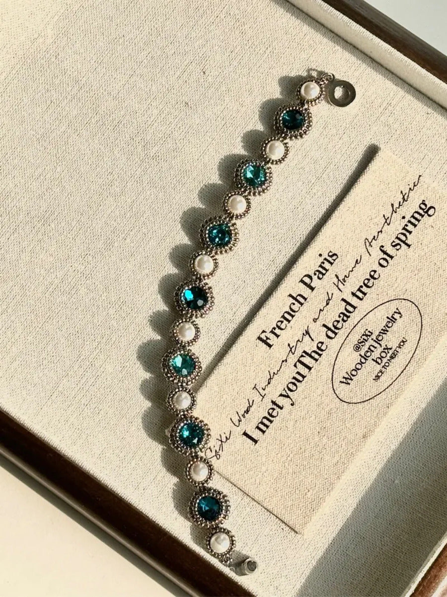 Handmade Vintage Custom Beaded Gemstone Bracelets Shea