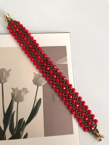 ブレスレット LANARCHIVE Babette Beads Bracelet Making simple bracelet with wire and beads | DIY Jewelry at