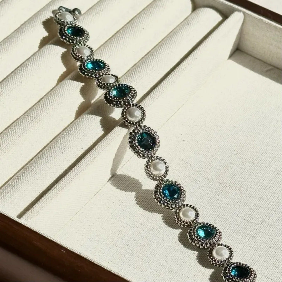 Handmade Vintage Custom Beaded Gemstone Bracelets Shea