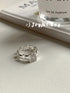 925 Sterling Silver Adjustable Open Zircon Rings