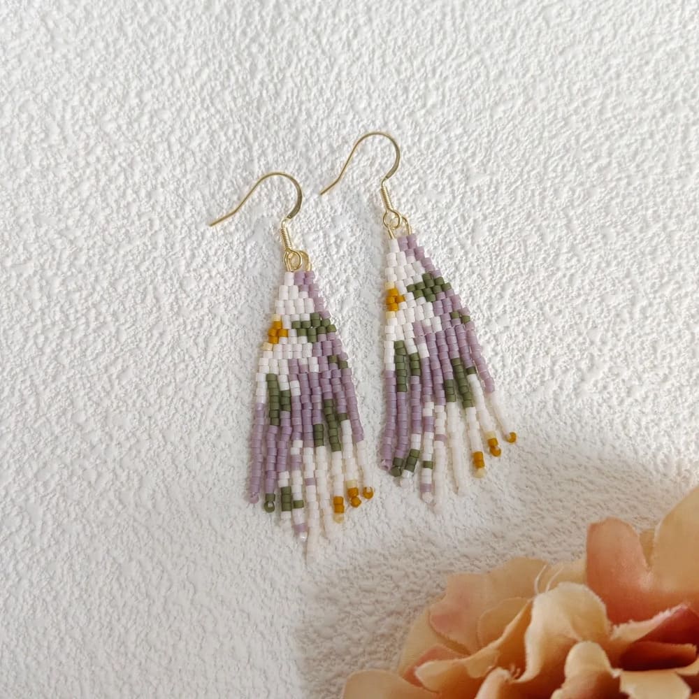 Tawny Handmade Bohemia Beaded Tassel Earrings