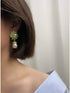 Flower Personalized Creative Pearl Earrings with 925 Silver Stud