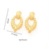 Jemima Gold Plated Titanium Statement Stud Earrings for Women 1 Pair