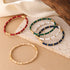 Kaia Titanium Gold-plated Enamel Epoxy Bamboo joints Adjustable Bracelets